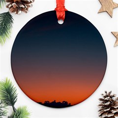 Sky Gradient Round Ornament (two Sides) by artworkshop