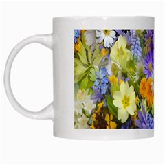 Spring Flowers White Mug by artworkshop