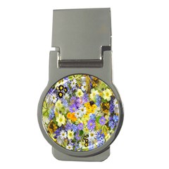 Spring Flowers Money Clips (round)  by artworkshop