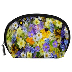 Spring Flowers Accessory Pouch (large) by artworkshop