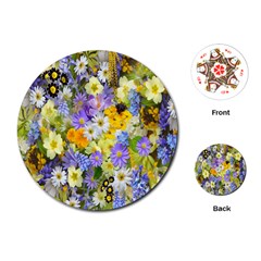 Spring Flowers Playing Cards Single Design (round) by artworkshop