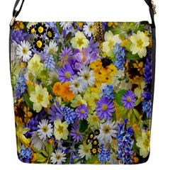 Spring Flowers Flap Closure Messenger Bag (s) by artworkshop