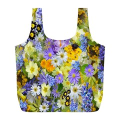 Spring Flowers Full Print Recycle Bag (l)