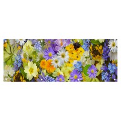 Spring Flowers Banner And Sign 8  X 3  by artworkshop