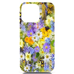 Spring Flowers Iphone 14 Pro Max Black Uv Print Case by artworkshop