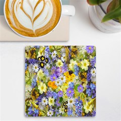 Spring Flowers Uv Print Square Tile Coaster  by artworkshop