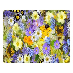 Spring Flowers Premium Plush Fleece Blanket (large) by artworkshop