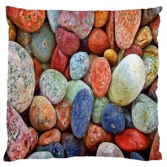 Stones Large Premium Plush Fleece Cushion Case (one Side) by artworkshop