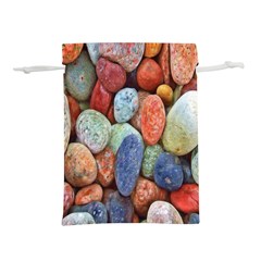 Stones Lightweight Drawstring Pouch (l) by artworkshop