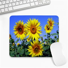 Sunflower Gift Large Mousepad by artworkshop