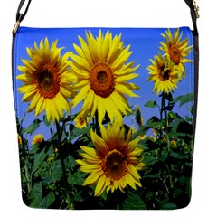 Sunflower Gift Flap Closure Messenger Bag (s) by artworkshop