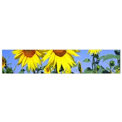 Sunflower Gift Small Premium Plush Fleece Scarf by artworkshop