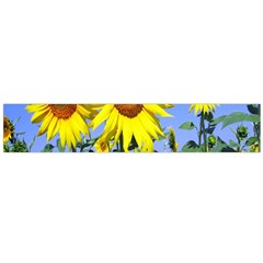 Sunflower Gift Large Premium Plush Fleece Scarf  by artworkshop