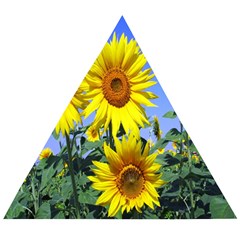 Sunflower Gift Wooden Puzzle Triangle