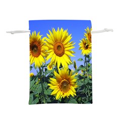 Sunflower Gift Lightweight Drawstring Pouch (L)