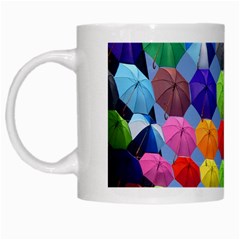 Umbrella White Mug by artworkshop