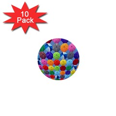 Umbrella 1  Mini Buttons (10 Pack)  by artworkshop