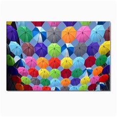 Umbrella Postcards 5  X 7  (pkg Of 10) by artworkshop