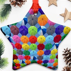 Umbrella Star Ornament (two Sides) by artworkshop