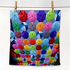 Umbrella Face Towel by artworkshop