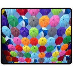 Umbrella Fleece Blanket (medium) by artworkshop