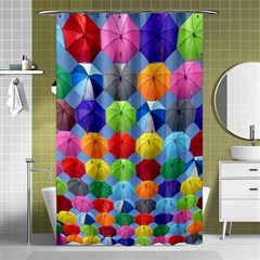 Umbrella Shower Curtain 48  X 72  (small)  by artworkshop