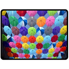 Umbrella Fleece Blanket (large) by artworkshop