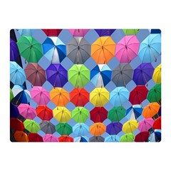 Umbrella Two Sides Premium Plush Fleece Blanket (mini) by artworkshop