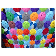 Umbrella Two Sides Premium Plush Fleece Blanket (extra Small) by artworkshop