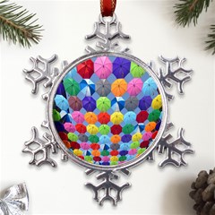 Umbrella Metal Large Snowflake Ornament