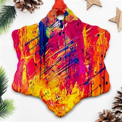 Various Colors Snowflake Ornament (two Sides) by artworkshop