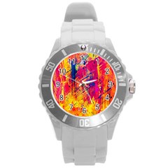 Various Colors Round Plastic Sport Watch (l) by artworkshop