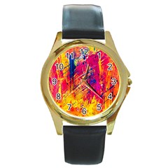 Various Colors Round Gold Metal Watch by artworkshop