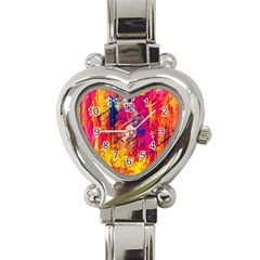 Various Colors Heart Italian Charm Watch by artworkshop