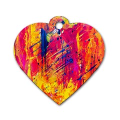 Various Colors Dog Tag Heart (two Sides) by artworkshop