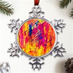 Various Colors Metal Large Snowflake Ornament Front