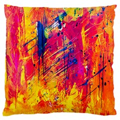 Various Colors Large Premium Plush Fleece Cushion Case (two Sides) by artworkshop