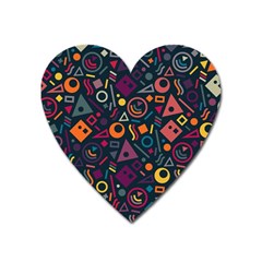 Doodle Pattern Heart Magnet by Grandong