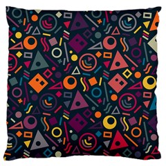 Doodle Pattern Standard Premium Plush Fleece Cushion Case (one Side)