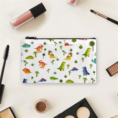 Vector Baby Dino Seamless Pattern Cosmetic Bag (small) by Grandong