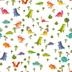 Vector Baby Dino Seamless Pattern Play Mat (square) by Grandong