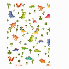 Vector Baby Dino Seamless Pattern Small Garden Flag (two Sides) by Grandong