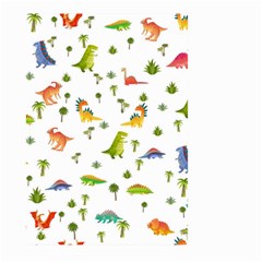 Vector Baby Dino Seamless Pattern Large Garden Flag (two Sides) by Grandong