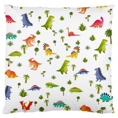 Vector Baby Dino Seamless Pattern Large Cushion Case (two Sides) by Grandong