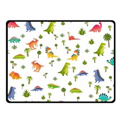 Vector Baby Dino Seamless Pattern Two Sides Fleece Blanket (small) by Grandong