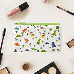 Vector Baby Dino Seamless Pattern Cosmetic Bag (xs) by Grandong