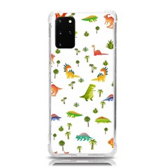 Vector Baby Dino Seamless Pattern Samsung Galaxy S20plus 6 7 Inch Tpu Uv Case by Grandong