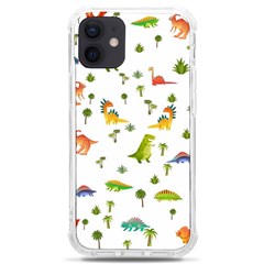 Vector Baby Dino Seamless Pattern Iphone 12 Mini Tpu Uv Print Case	 by Grandong