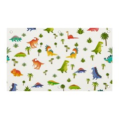 Vector Baby Dino Seamless Pattern Banner And Sign 5  X 3  by Grandong