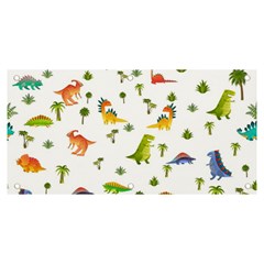 Vector Baby Dino Seamless Pattern Banner And Sign 6  X 3  by Grandong